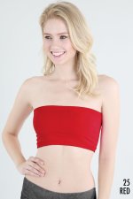 Mila Bandeau Top Red