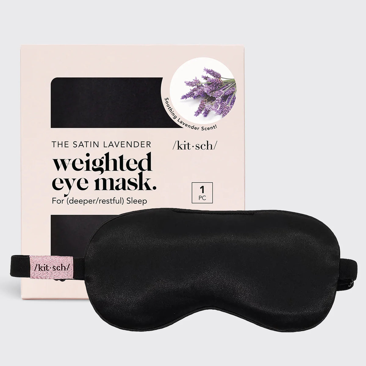 KITSCH Lavender Scented Satin Weighted Eye Mask