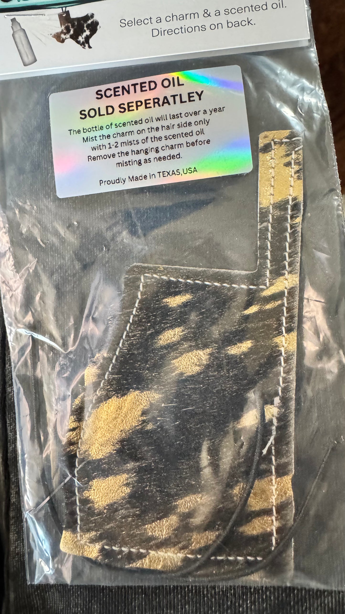 Oklahoma Car Freshener Charm