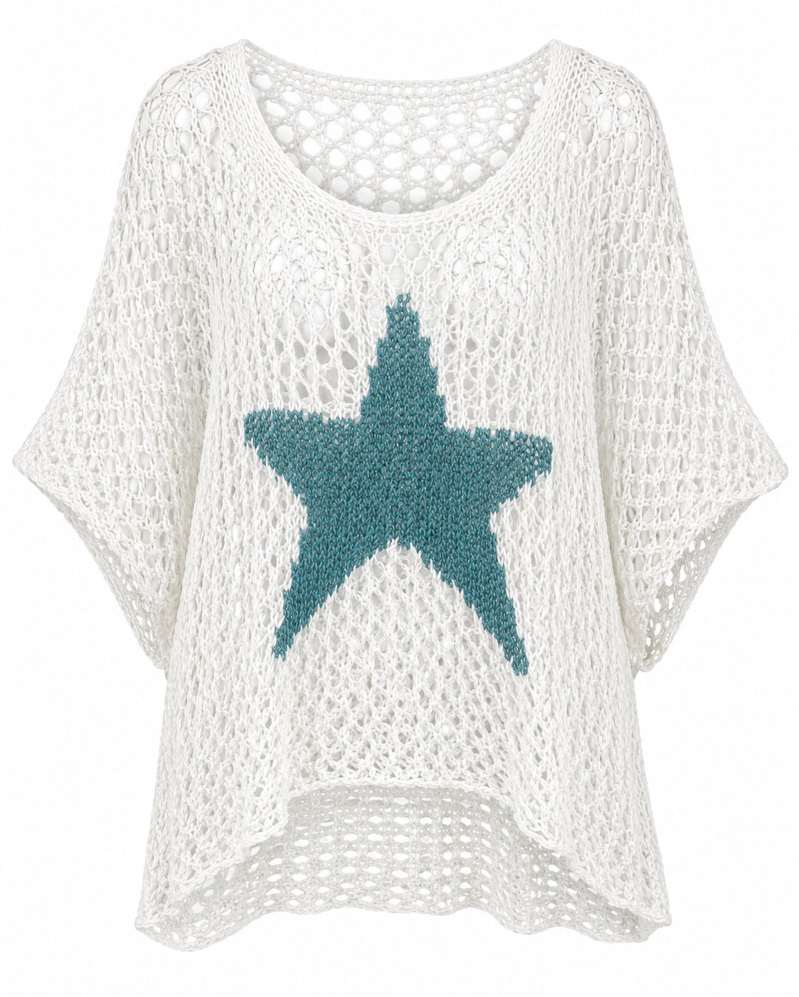 Starla White with Turquoise Star Top