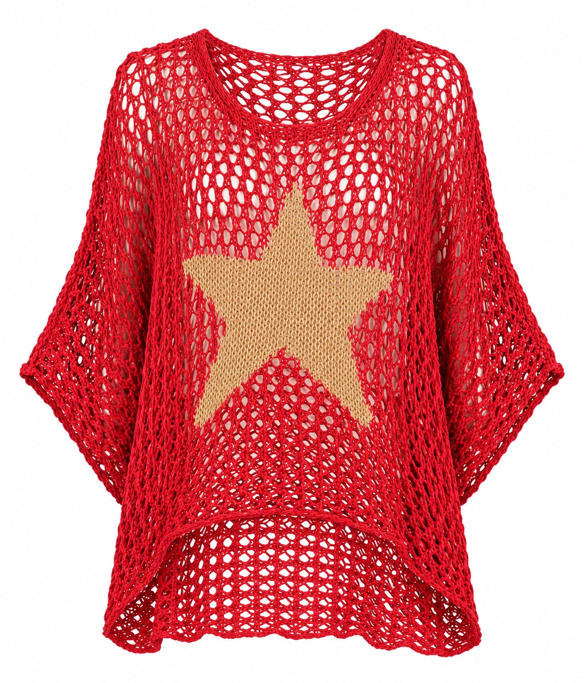 Starla Candy Apple Red with Gold Star Top