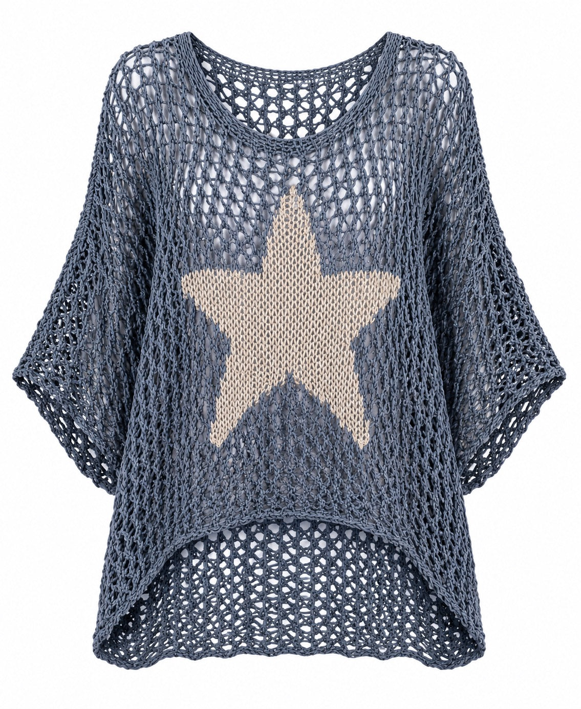 Starla Slate Blue with Silver Star Top