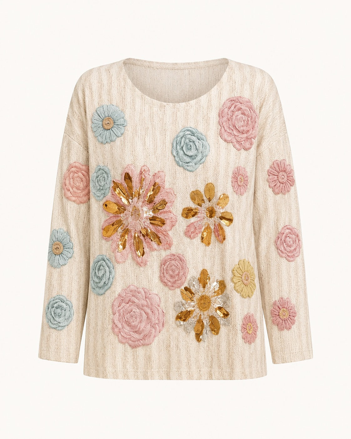 Citia Painted Prairie Knit Sweater O/S