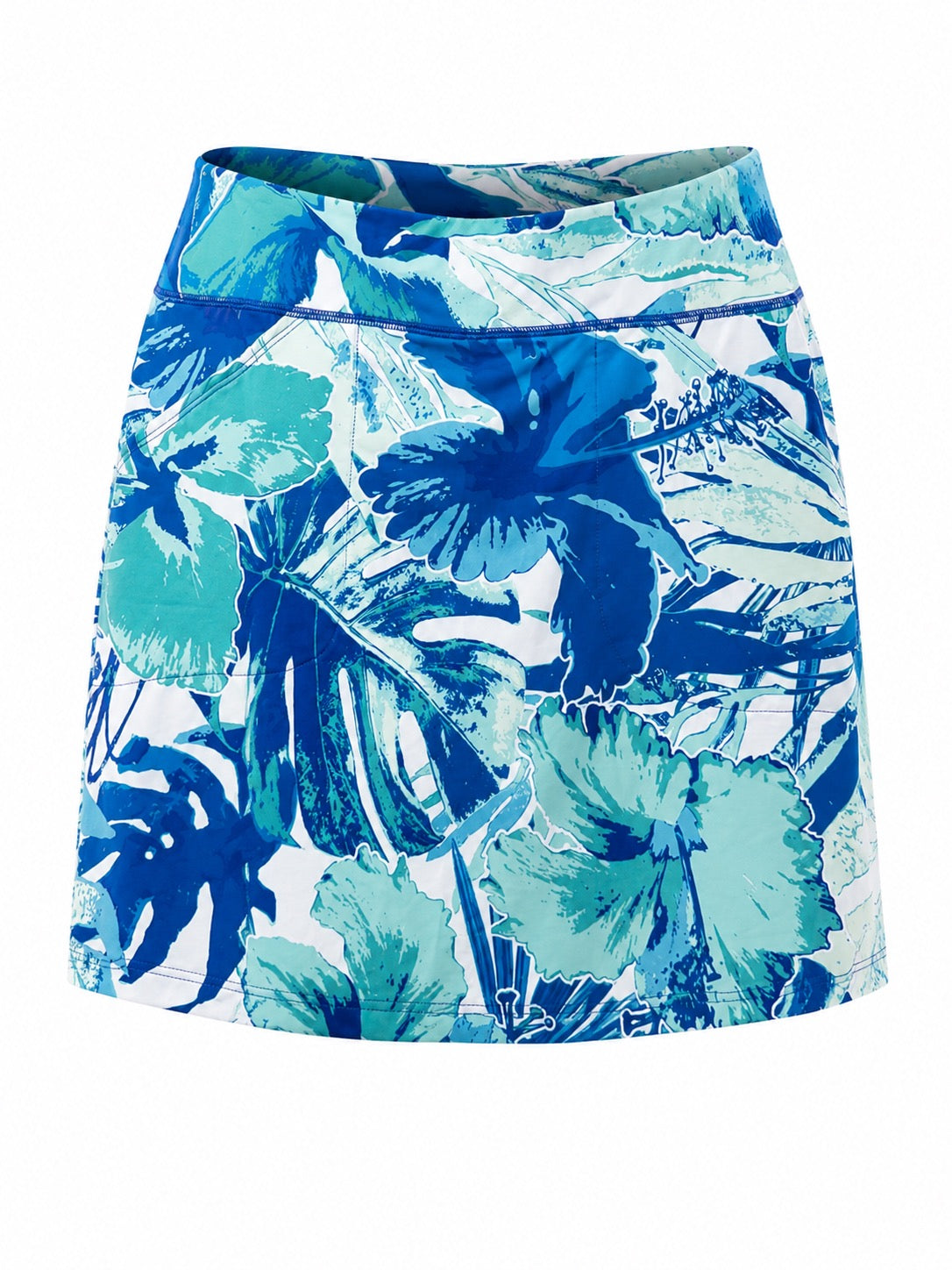 Sage Skirt with Built in Shorts - Multi Blue