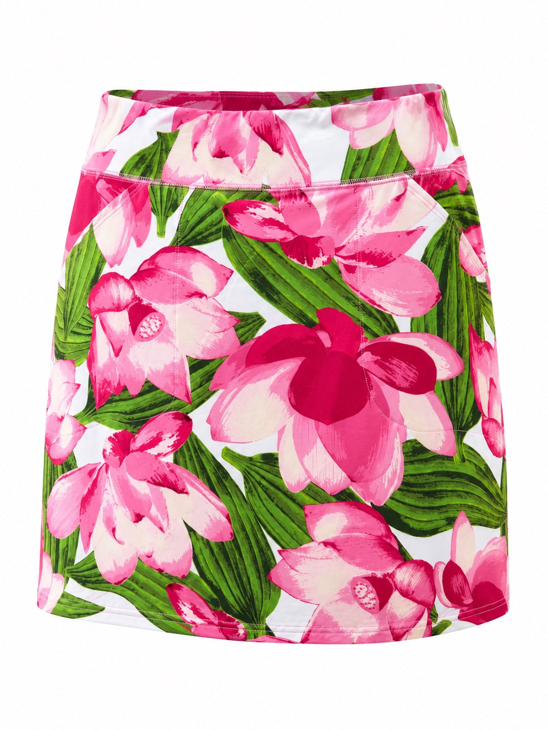 Sage Skirt with Built in Shorts - Pink Floral