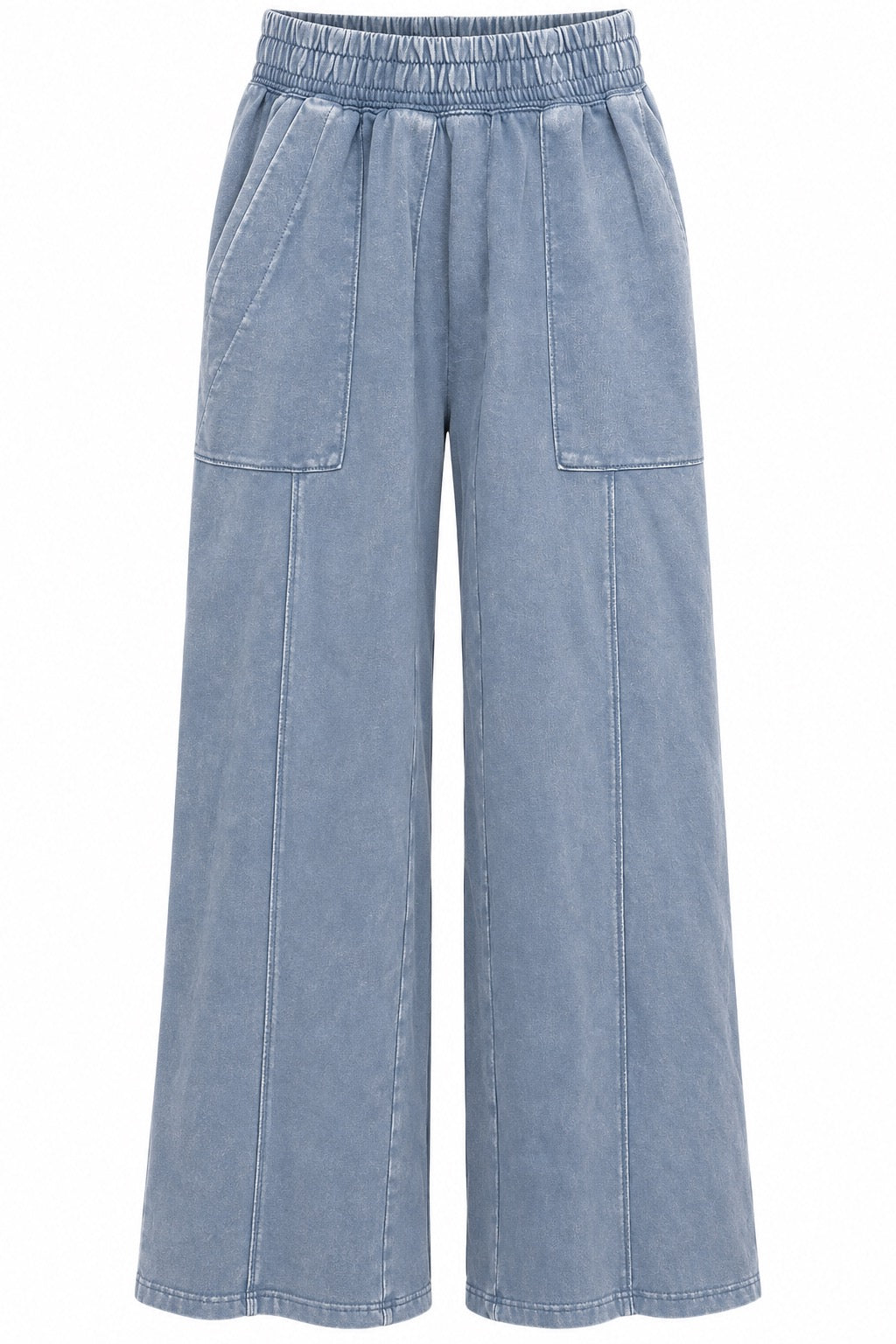 Dolly French Terry Utility Pant Washed Light Blue