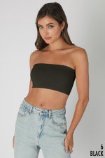 Mila Bandeau Top Black