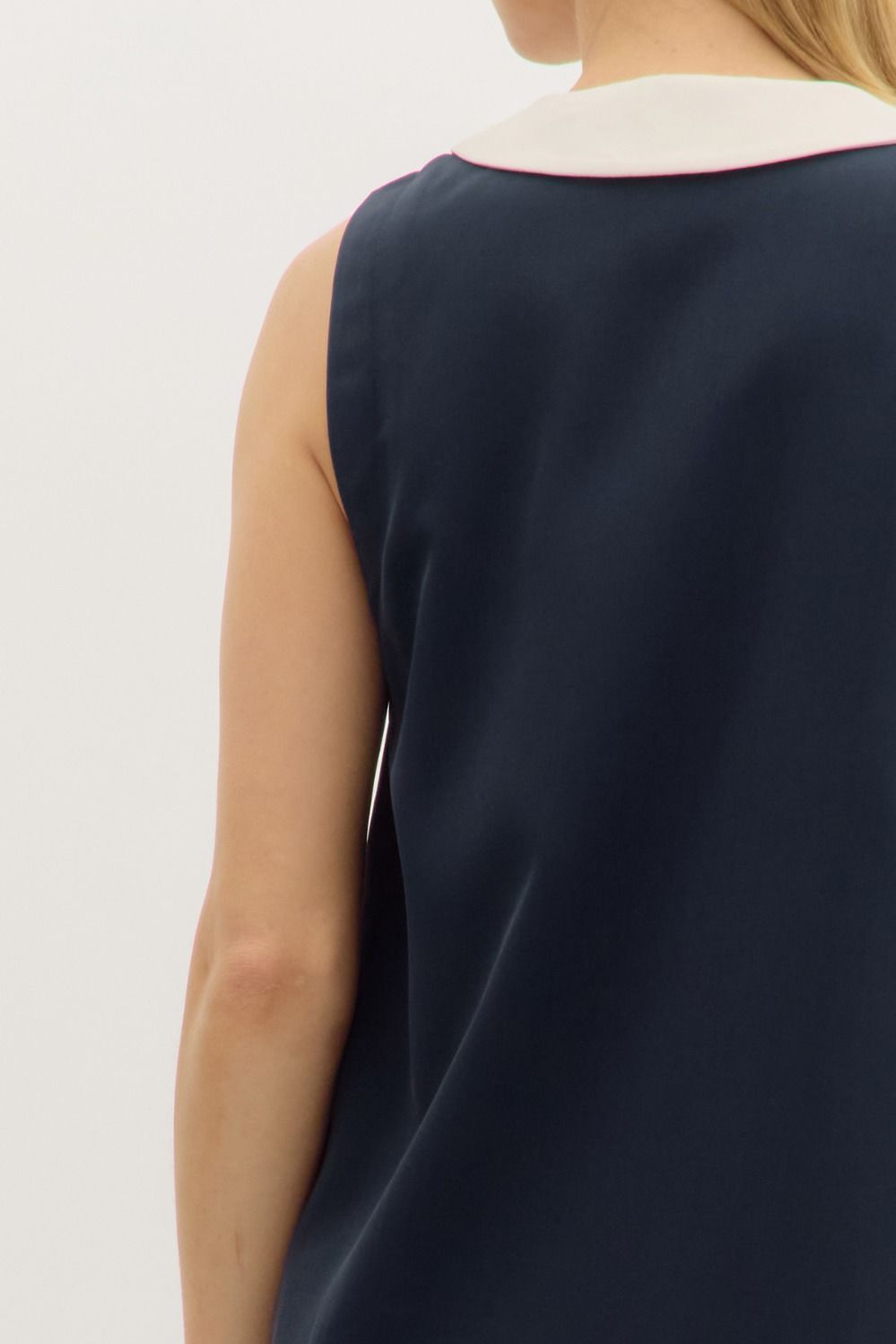 Lilly Sleeveless Mini Dress Navy