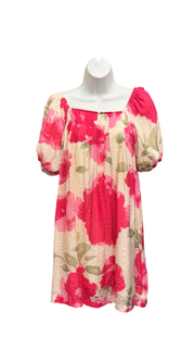 Floral Watercolor Print Dress Pink Floral