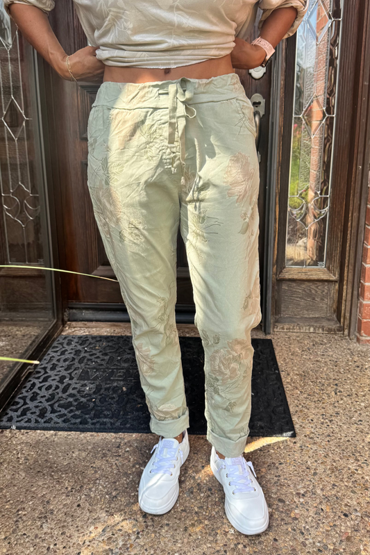 Anna Stretch Pant Green