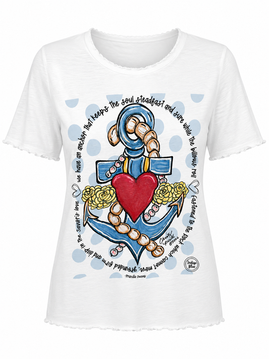Indigo Blue - Anchor to My Soul Top *Preorder*