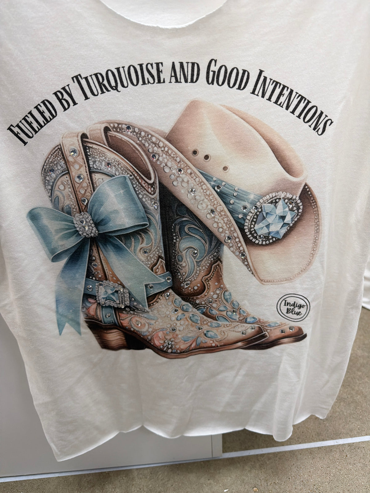 Indigo Blue - Rodeo Royalty Top Fueled by Turquoise  *Preorder*