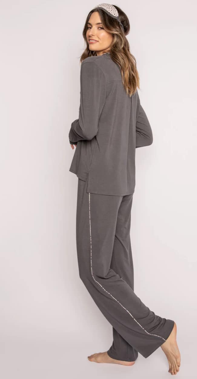 Charcoal Leopard Trim 3 Piece Set