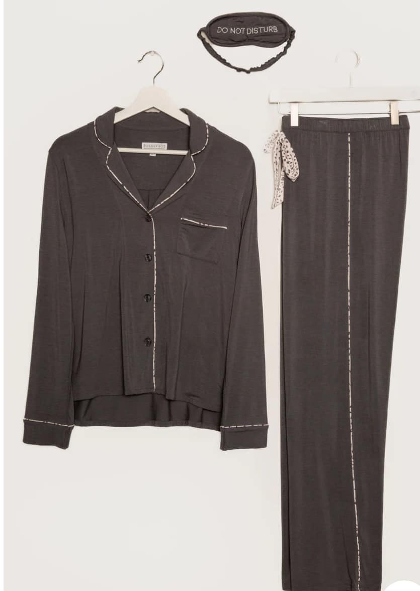 Charcoal Leopard Trim 3 Piece Set