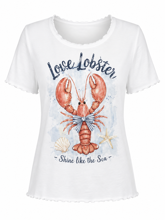 Indigo Blue - Lucky Lobster Top *Preorder*