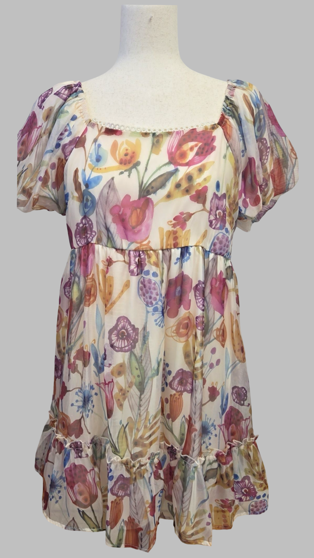 Lila Floral Dress