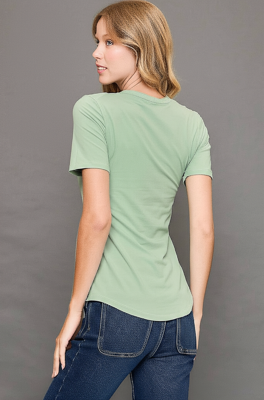 Cara Everyday Tee Dusty Mint