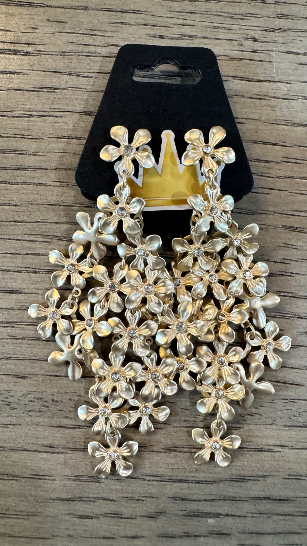 E1 Gold Flower Earrings