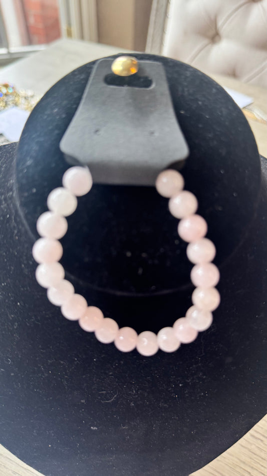 B17 Small Pale Pink Gemstone Bracelet