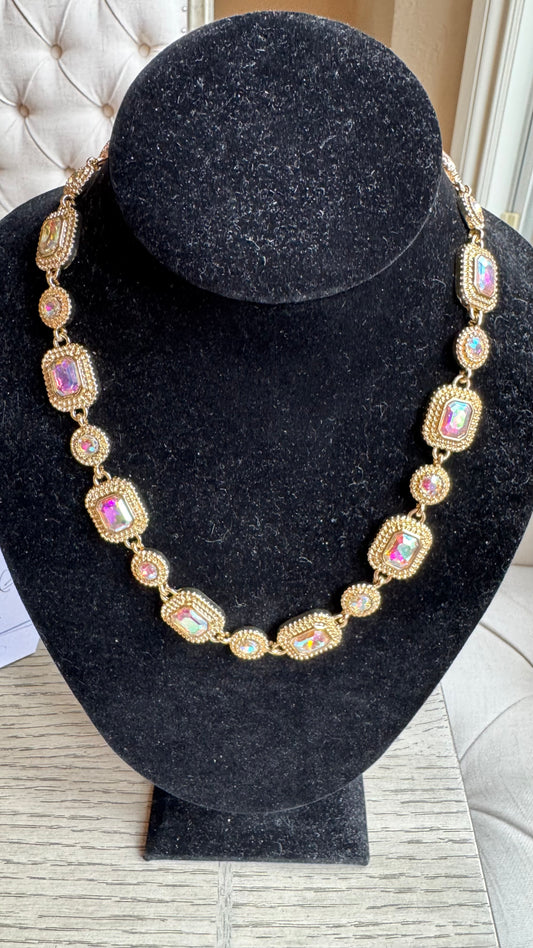 N1 AB Stone Gold Necklace