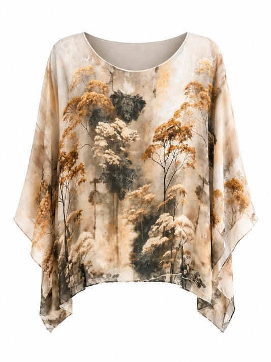 Clara Silk Top Wonderland O/S