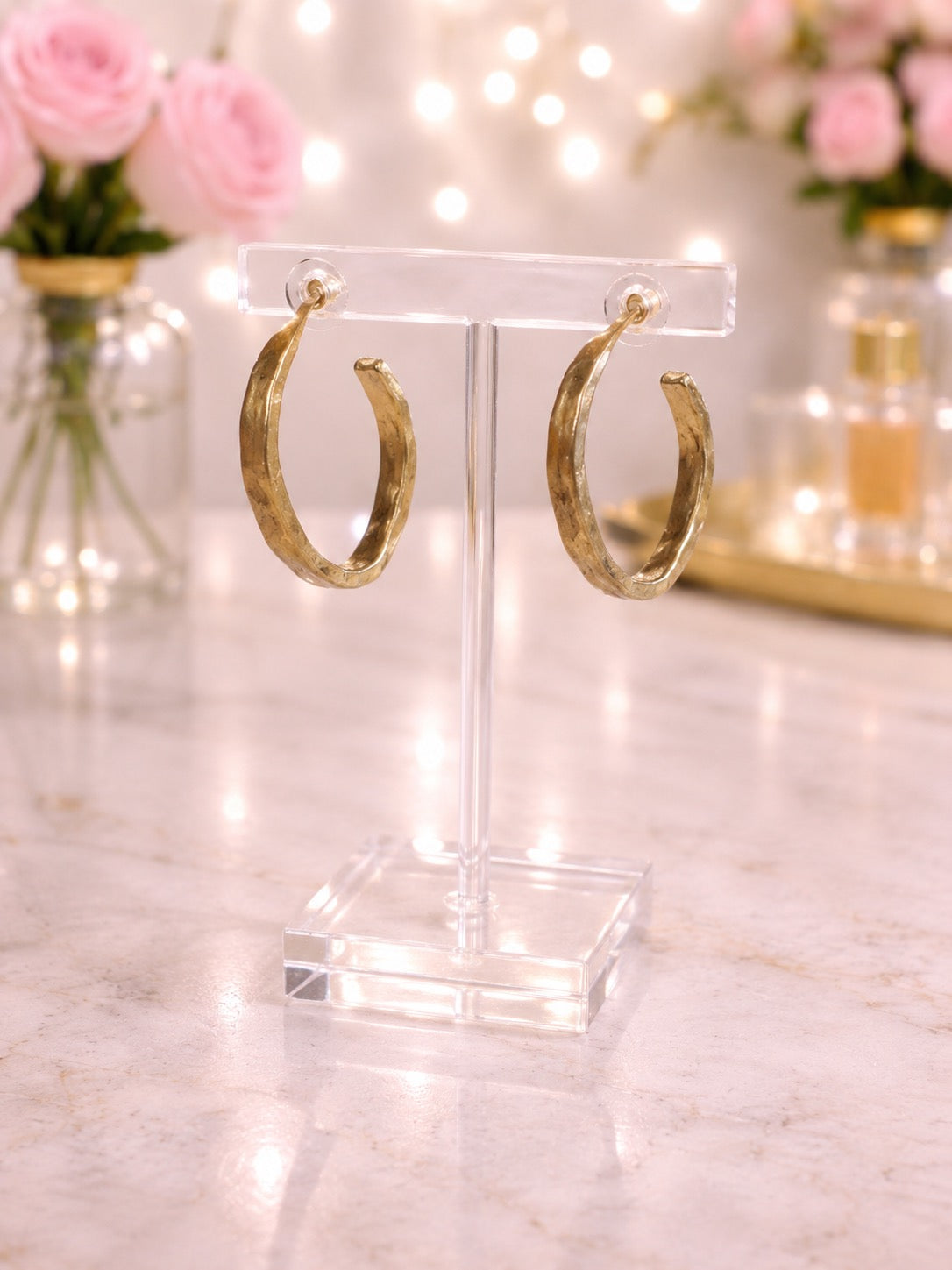 gold earrings