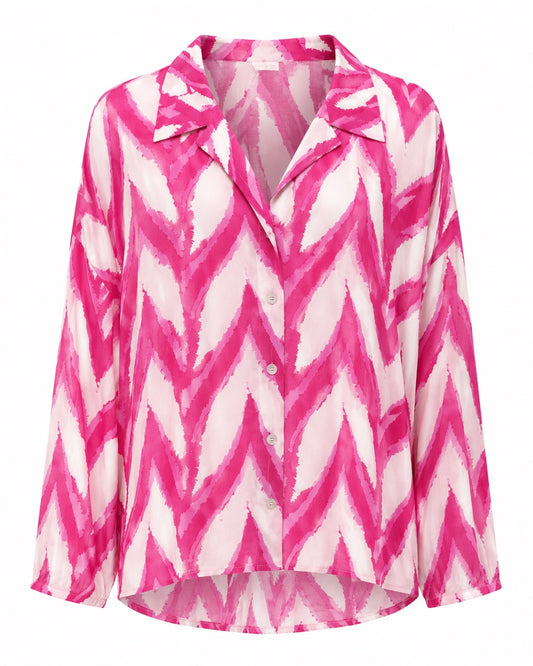 Paulina Chevron Print Blouse