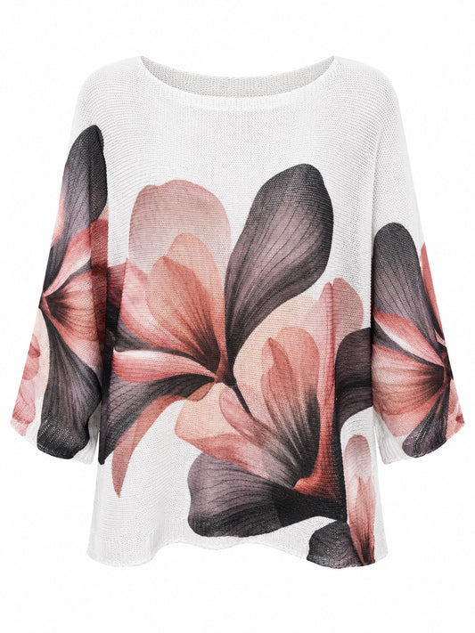 Citia Blush Petal Mesh Top O/S