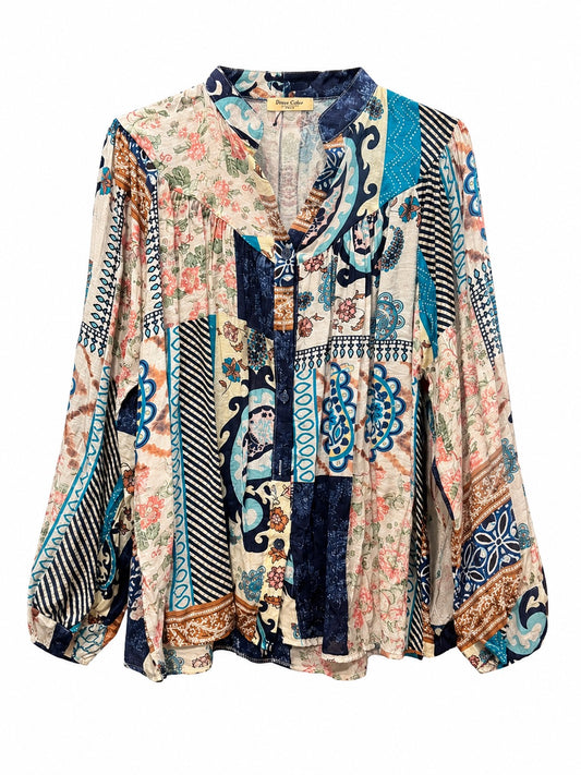 Carlotta Multi Color Top O/S