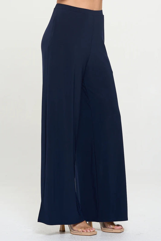 Sasha Split Wide Leg Pant Black