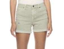 Shelby Cuffed Denim Short Sage