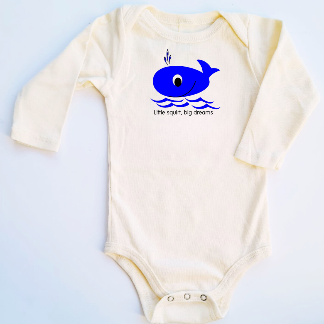 Big Dreams Whale Long-Sleeve Romper
