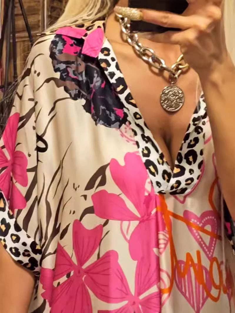 Roxie Leopard Print Dress: Green
