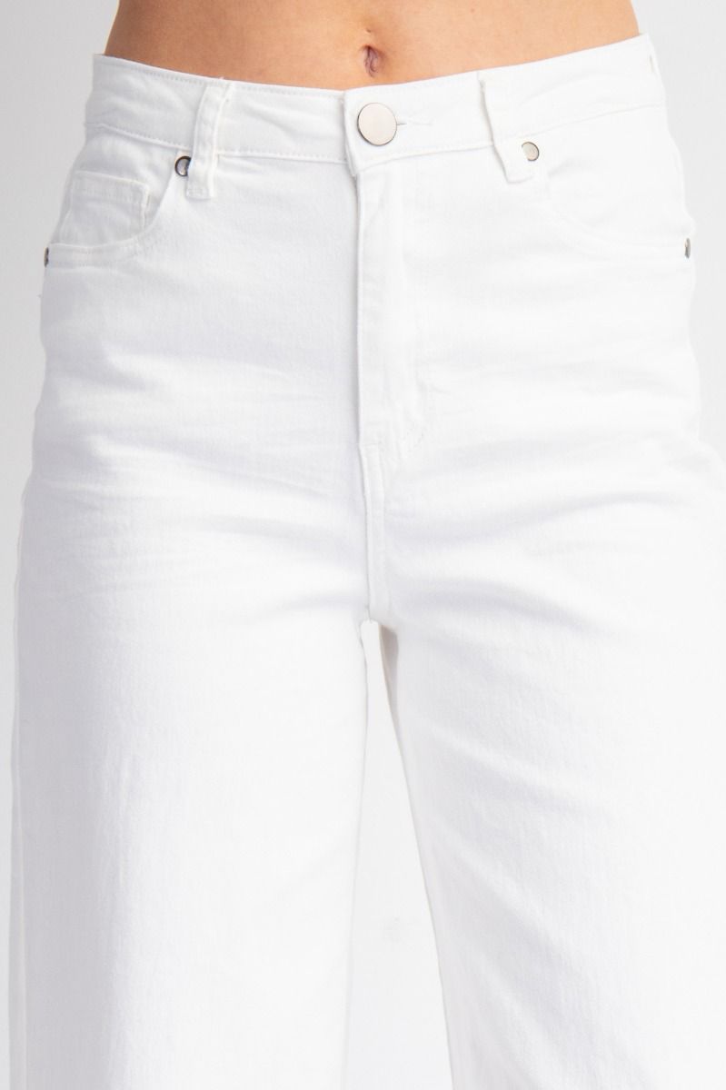 Brynn Stretch High Waisted Pants White