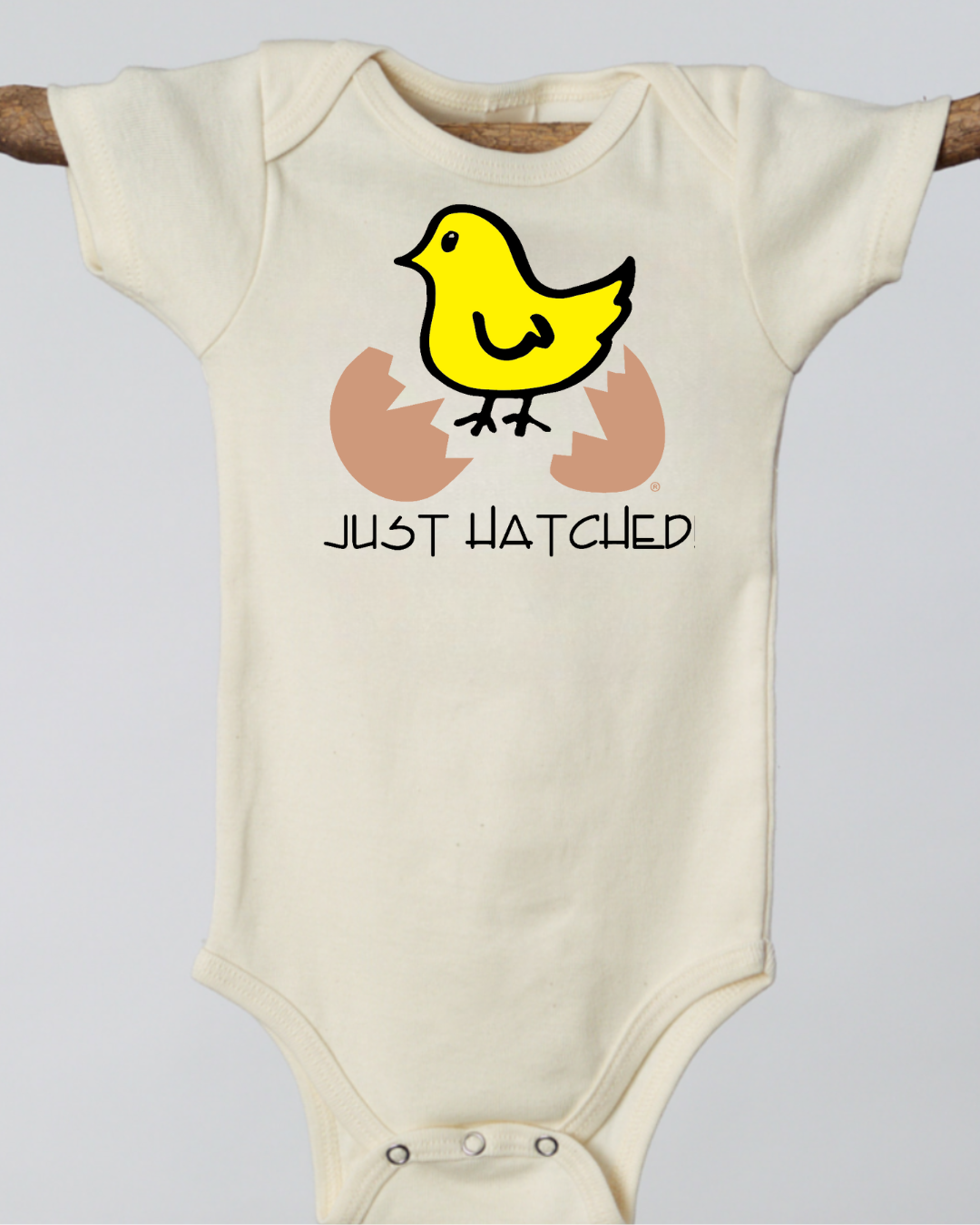 Just Hatched & Local Chick Baby Short Sleeve Romper Duo