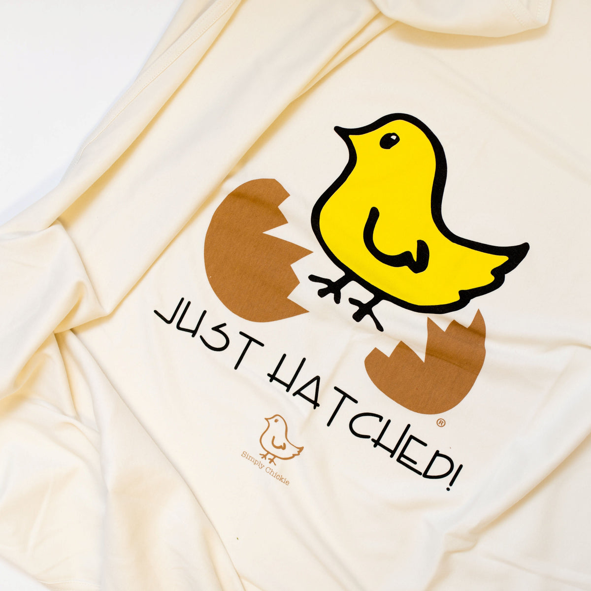 Just Hatched Short Sleeve Romper, hat & Blanket Gift Set