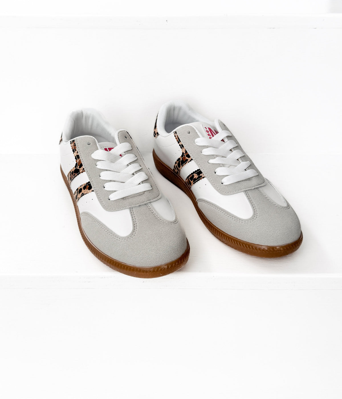 Stockholm Sneaker in White Leopard