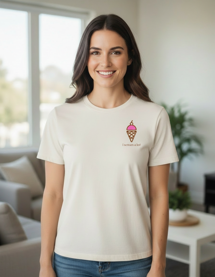 Ice cream Adult Tee - I scream a lot